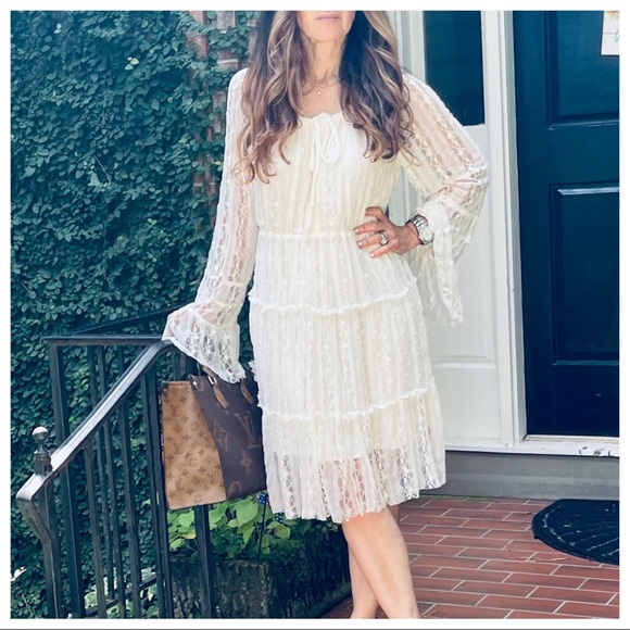 #07 Bohemian chic vintage style Lace dress - Picture 3 of 6